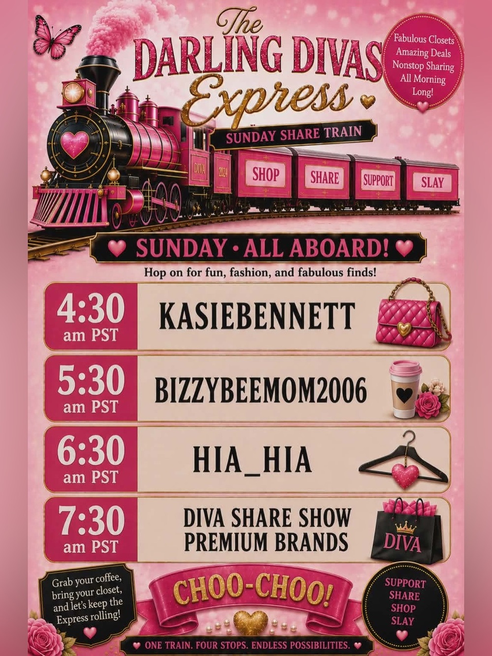 Darling Divas Express Flyer
